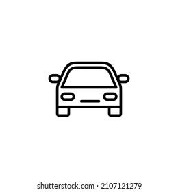 Car icon. car sign and symbol. small sedan
