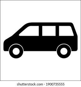 Vector de signo de icono de coche. Icono de transporte. Símbolo negro del diseño del logotipo del icono del coche. Vector de coche para su empresa