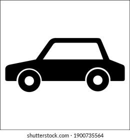 Car icon sign vector. Transportation icon. Car icon logo design black symbol. Car vector For Your Company