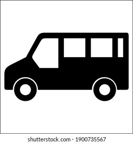Vector de signo de icono de coche. Icono de transporte. Símbolo negro del diseño del logotipo del icono del coche. Vector de coche para su empresa