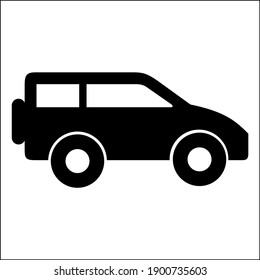 Car icon sign vector. Transportation icon. Car icon logo design black symbol. Car vector For Your Company