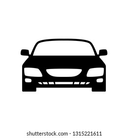 Car icon silhouette – for stock vector