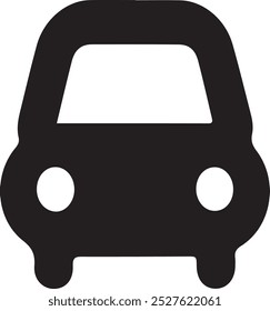 ícone de carro silhueta vetor estilo com fundo branco