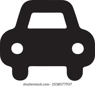 car icon silhouette vector style with white background. Car icon 