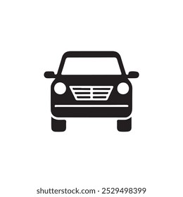 Car Icon silhoutee  vector, isolated white background

