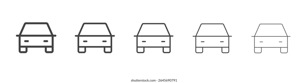 Car icon simple illustration logo art