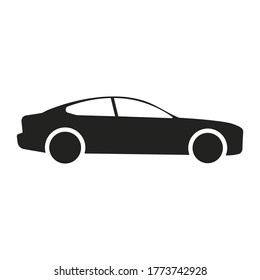 Car icon in simple style. editable. Vector illustration
