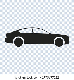 Icono de coche con un estilo sencillo. modificable. Ilustración del vector