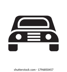 Car icon in simple style. editable. Vector illustration on white background