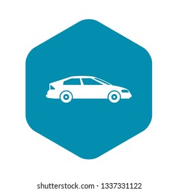 Car icon in simple style isolated on white background