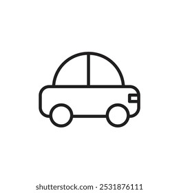 Ícone de carro Contorno fino simples