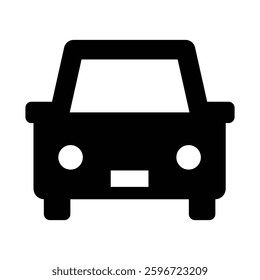Car icon, simple vector illustration