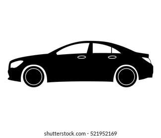 car icon. Small sedan. 