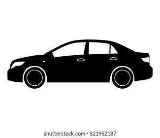 car icon. Small sedan. 