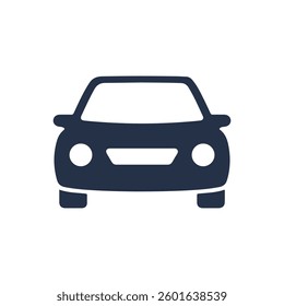 Car icon. Solid glyph series icon