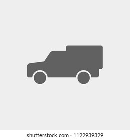 car icon,  stock vector illustration flat design style