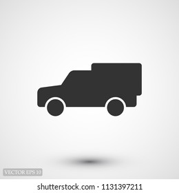 car icon,  stock vector illustration flat design style