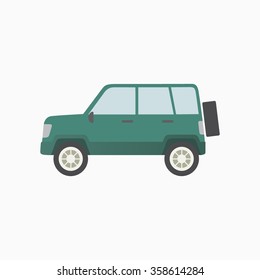 Car Icon Stock. Vector Illustration