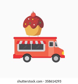 Car Icon Stock. Vector Illustration