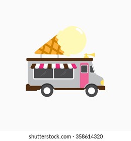 Car Icon Stock. Vector Illustration
