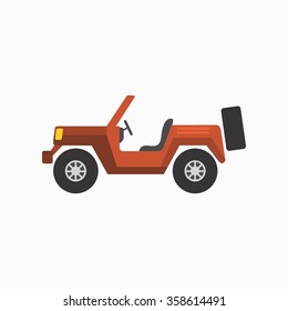 Car Icon Stock. Vector Illustration