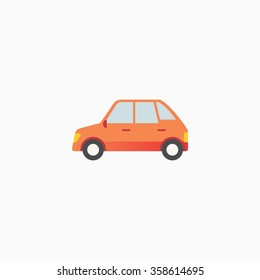 Car Icon Stock. Vector Illustration