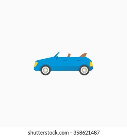 Car Icon Stock. Vector Illustration