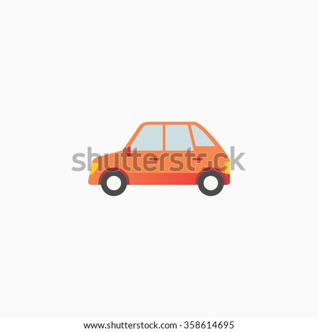 Car Icon Stock. Vector Illustration