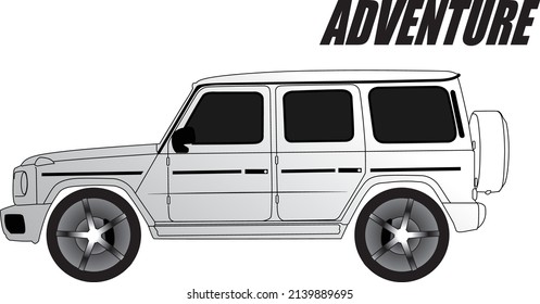 car icon suv logo design 