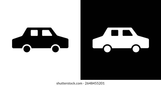 Car icon symbol collection. Flat vector stock illustration.
