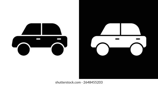 Car icon symbol collection. Flat vector stock illustration.
