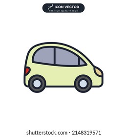 car icon symbol template for graphic and web design collection logo vector illustration