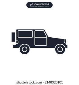 car icon symbol template for graphic and web design collection logo vector illustration