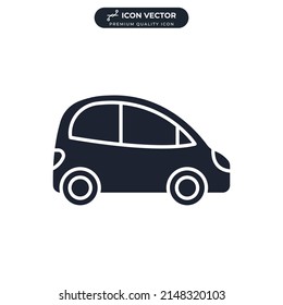 car icon symbol template for graphic and web design collection logo vector illustration