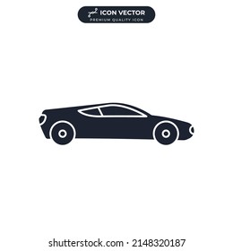 car icon symbol template for graphic and web design collection logo vector illustration