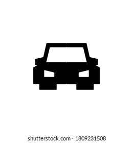 Car icon symbol vector isolated on white background
