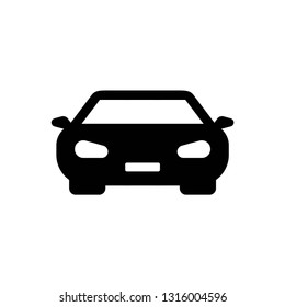 car icon symbol vector. on white background