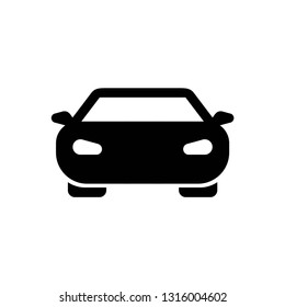 car icon symbol vector. on white background