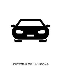 car icon symbol vector. on white background