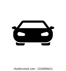 car icon symbol vector. on white background