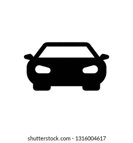 car icon symbol vector. on white background