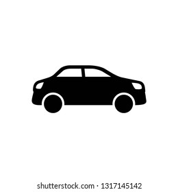 car icon symbol vector. on white background