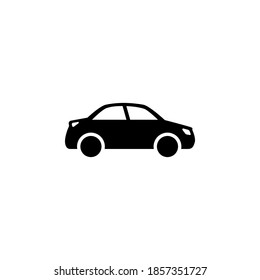 Autosymbol, Vektorgrafik auf weißem Hintergrund