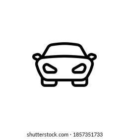 Car icon symbol vector on white background