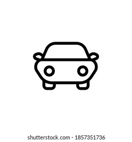 Car icon symbol vector on white background