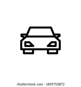 Car icon symbol vector on white background