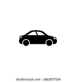 Autosymbol, Vektorgrafik auf weißem Hintergrund
