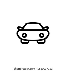 Autosymbol, Vektorgrafik auf weißem Hintergrund