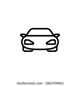 Car icon symbol vector on white background