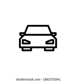 Car icon symbol vector on white background